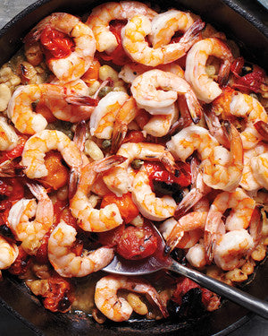 Broiled Shrimp with Tomatoes & White Beans
