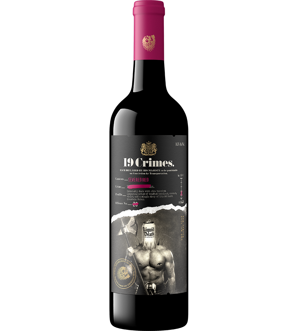 19 Crimes Severed Red