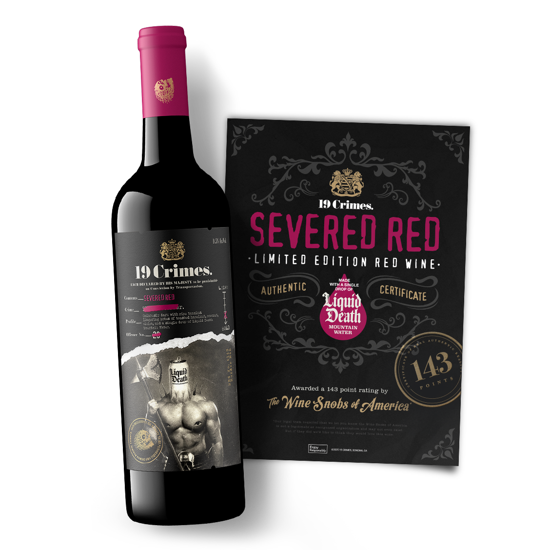 19 Crimes Severed Red